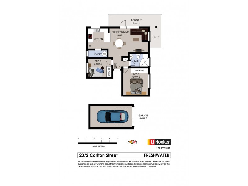 20/2 Carlton Street, Freshwater NSW 2096 Floorplan