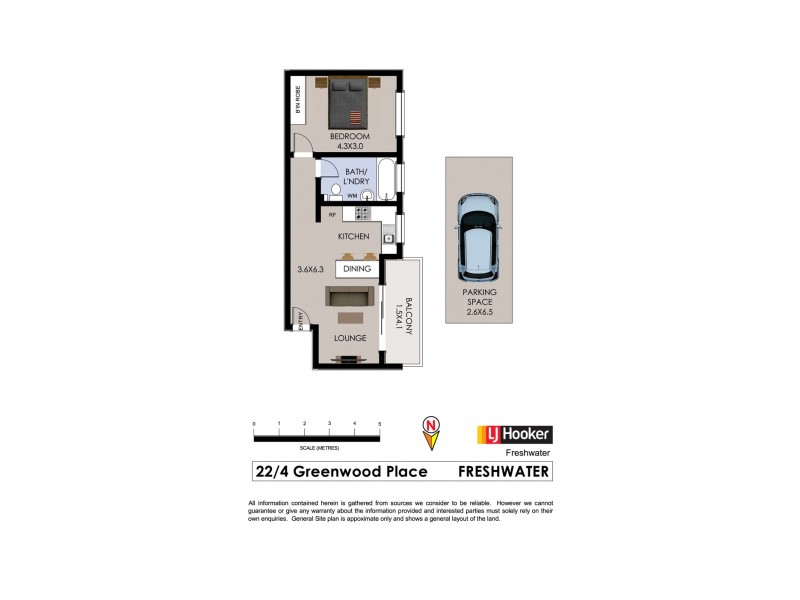 22/4 Greenwood Place, Freshwater NSW 2096 Floorplan