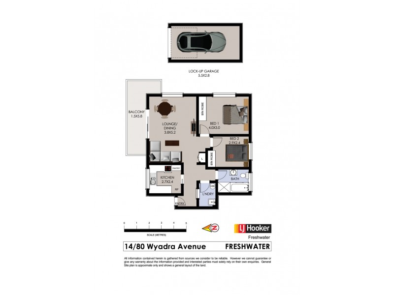 14/80 Wyadra Avenue, Freshwater NSW 2096 Floorplan
