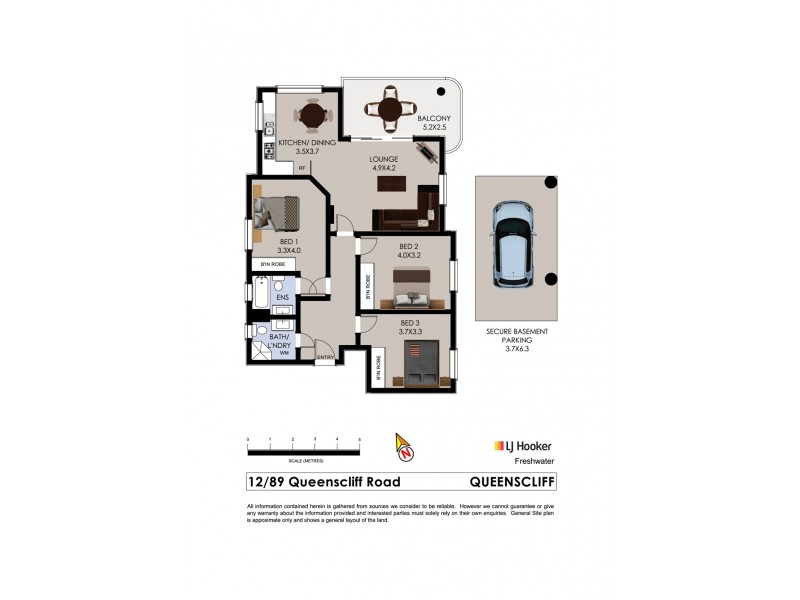 12/89 Queenscliff Road, Queenscliff NSW 2096 Floorplan