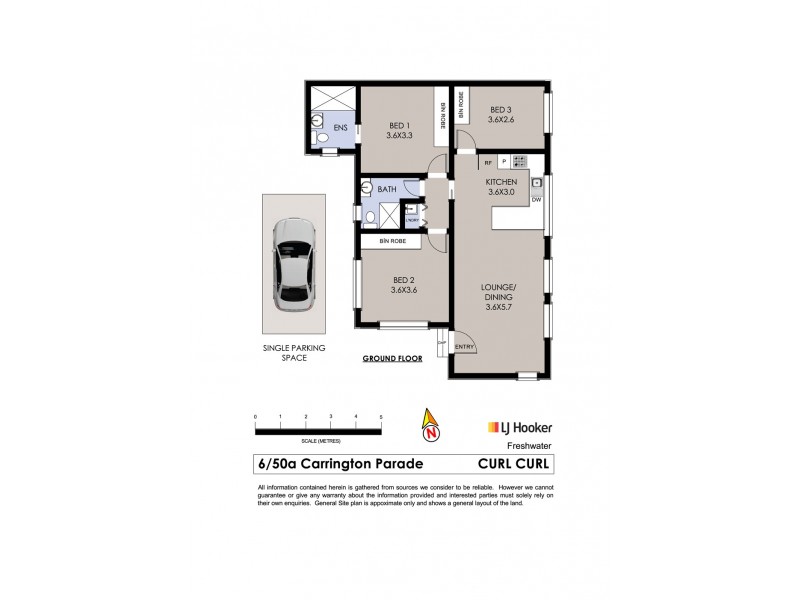 6/50a Carrington Parade, Curl Curl NSW 2096 Floorplan