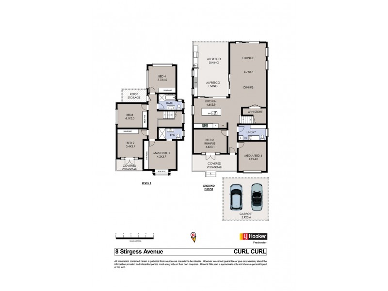8 Stirgess Avenue, Curl Curl NSW 2096 Floorplan