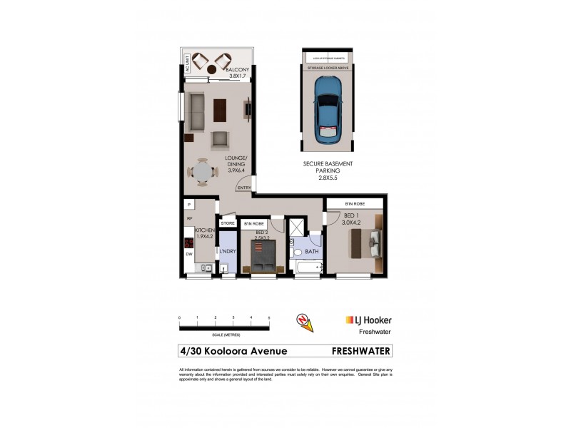 4/30-34 Kooloora Avenue, Freshwater NSW 2096 Floorplan