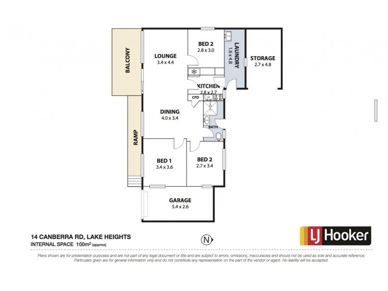 14 Canberra Road, Lake Heights NSW 2502 Floorplan