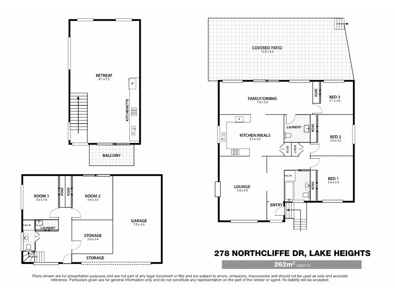 278 Northcliffe Drive, Lake Heights NSW 2502 Floorplan