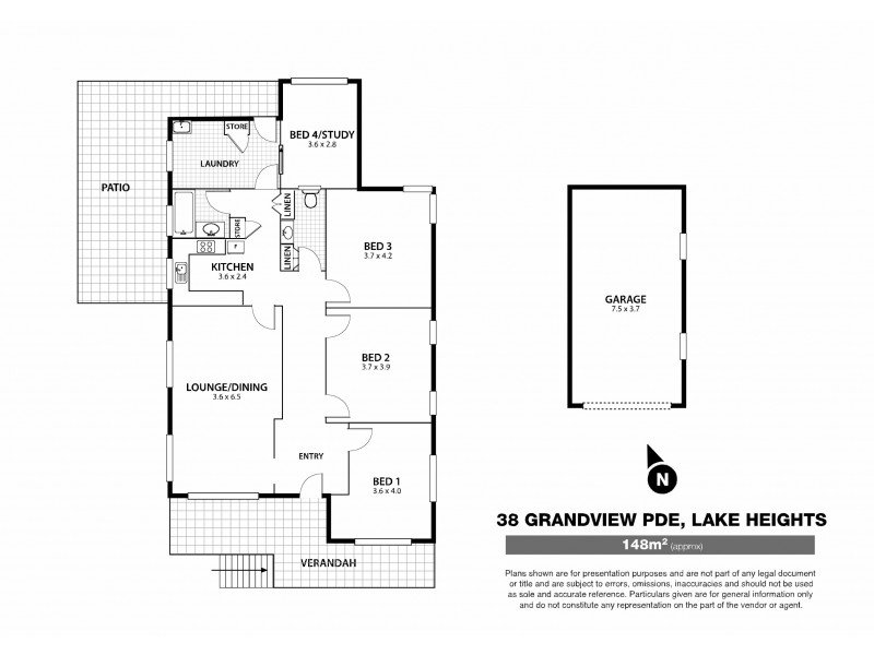 38 Grandview Parade, Lake Heights NSW 2502 Floorplan