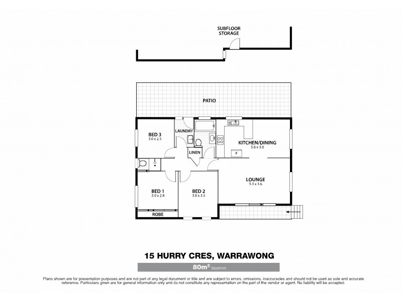 15 Hurry Crescent, Warrawong NSW 2502 Floorplan
