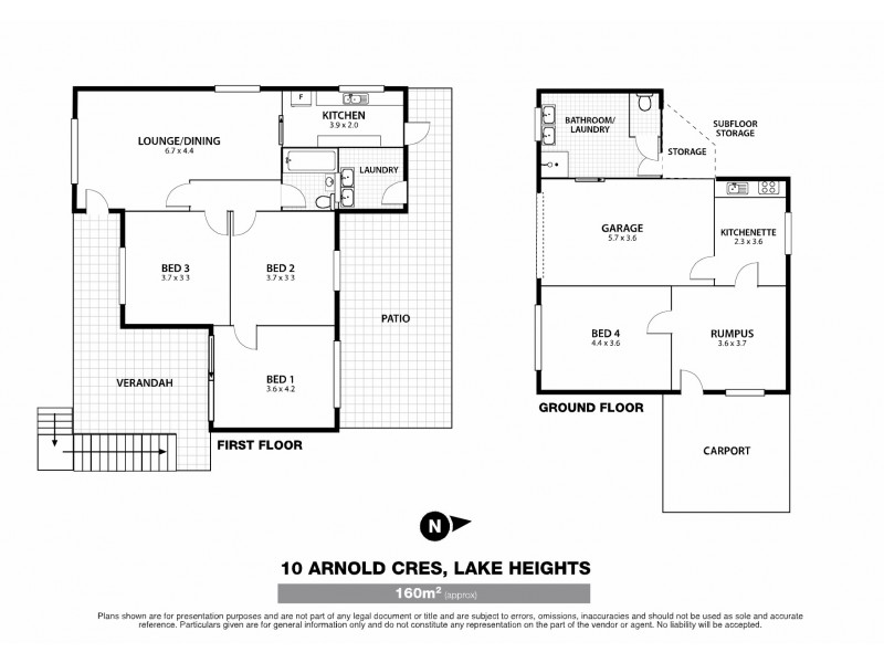 10 Arnold Crescent, Lake Heights NSW 2502 Floorplan