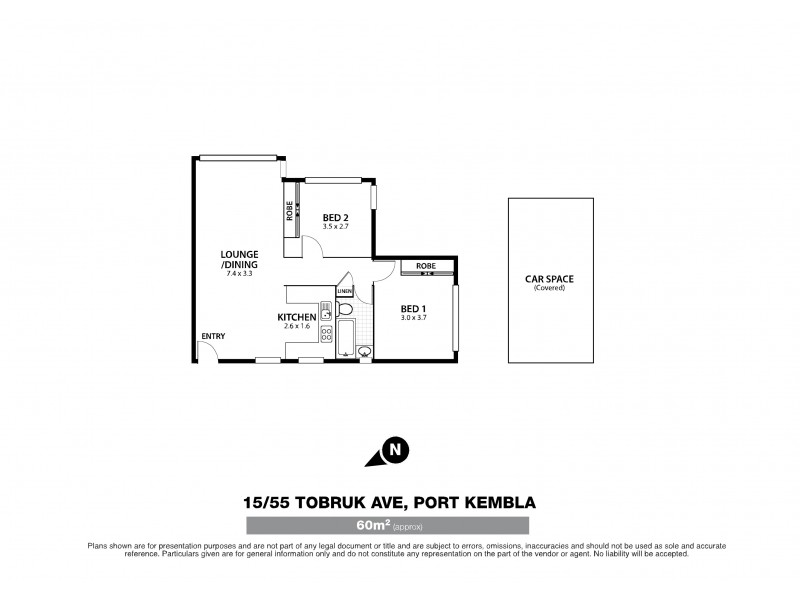 15/55 Tobruk Avenue, Port Kembla NSW 2505 Floorplan
