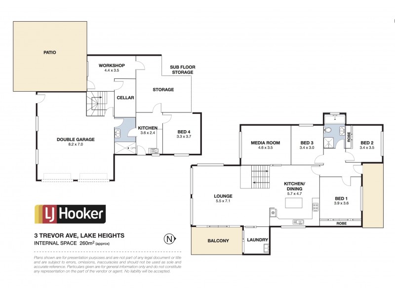 3 Trevor Avenue, Lake Heights NSW 2502 Floorplan