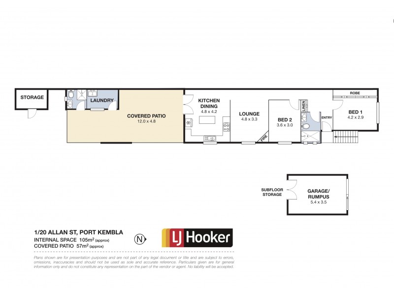 1/20 Allan Street, Port Kembla NSW 2505 Floorplan