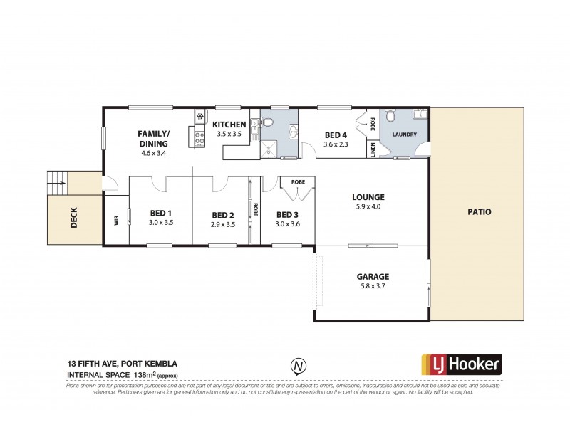 13 Fifth Avenue, Port Kembla NSW 2505 Floorplan