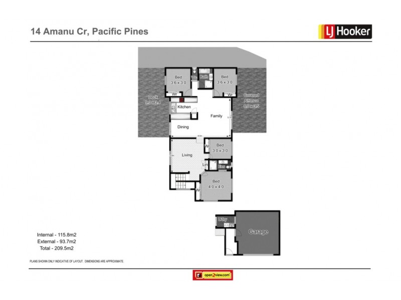 14 Amanu Crescent, Pacific Pines QLD 4211 Floorplan
