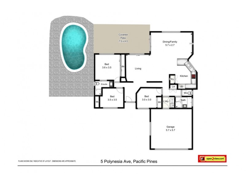 5 Polynesia Avenue, Pacific Pines QLD 4211 Floorplan