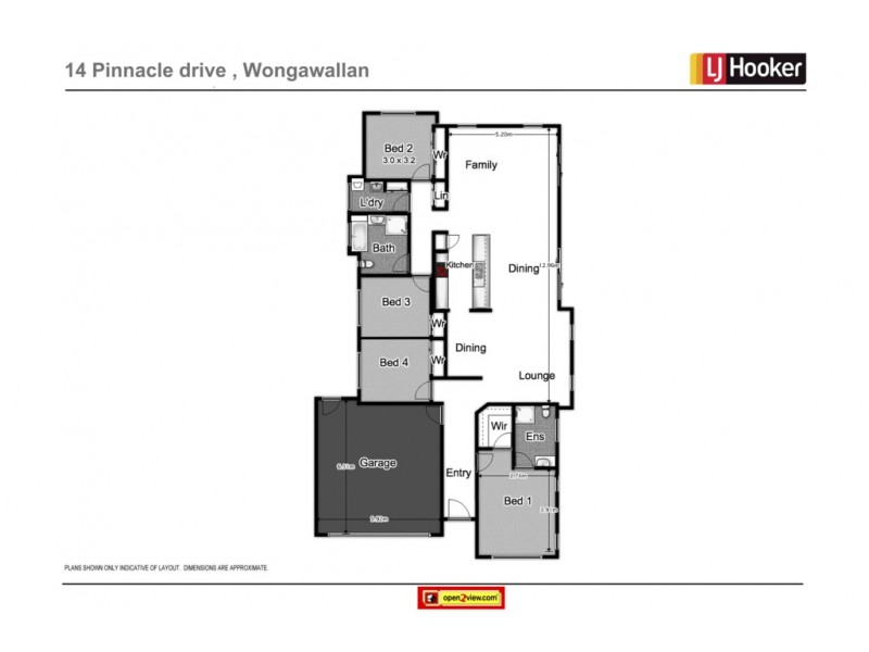 14 Pinnacle Drive, Wongawallan QLD 4210 Floorplan