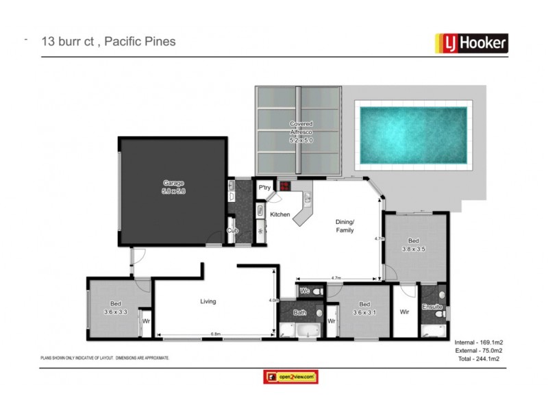 13 Burr Court, Pacific Pines QLD 4211 Floorplan