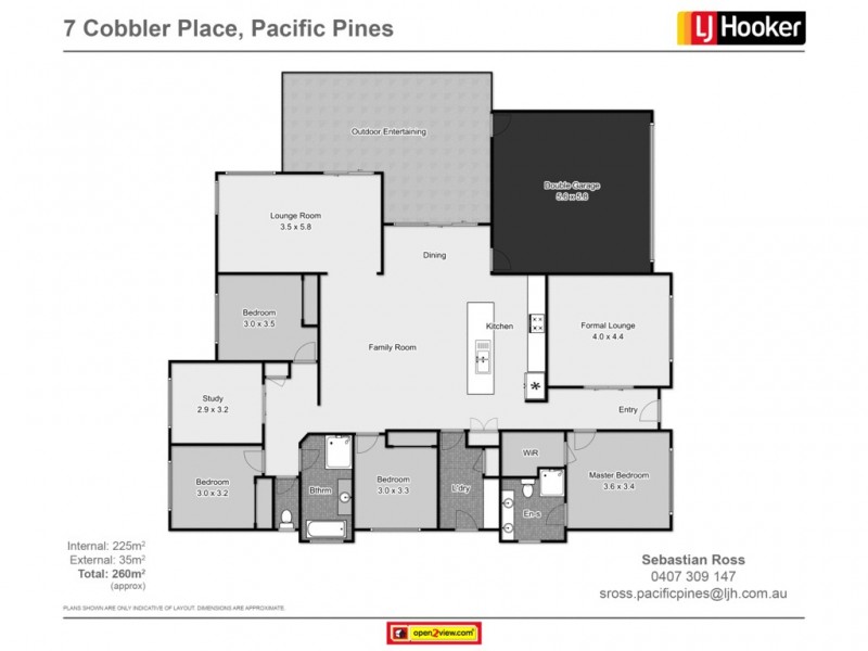 7 Cobbler Place, Pacific Pines QLD 4211 Floorplan