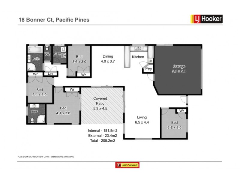 18 Bonner Court, Pacific Pines QLD 4211 Floorplan