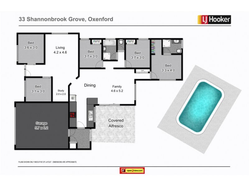 33 Shannonbrook Grove, Oxenford QLD 4210 Floorplan