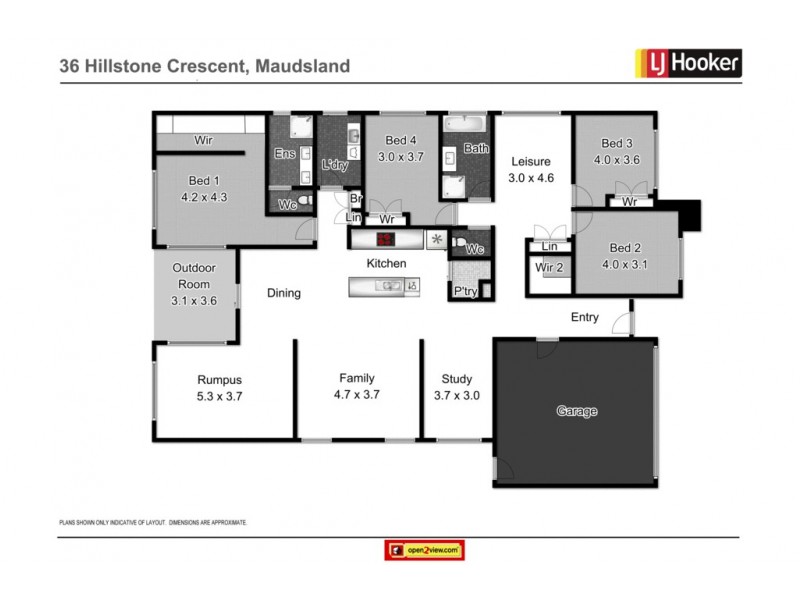36 Hillstone Crescent, Maudsland QLD 4210 Floorplan