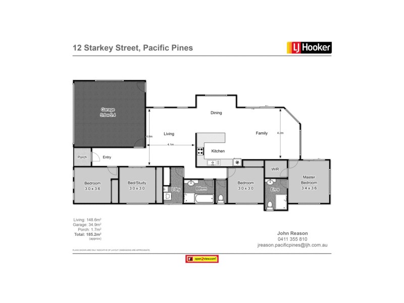 12 Starkey Street, Pacific Pines QLD 4211 Floorplan