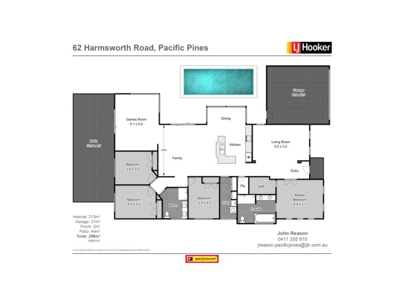 62 Harmsworth Road, Pacific Pines QLD 4211 Floorplan