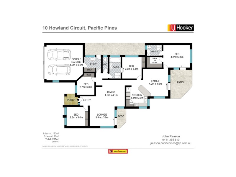 10 Howland Circuit, Pacific Pines QLD 4211 Floorplan