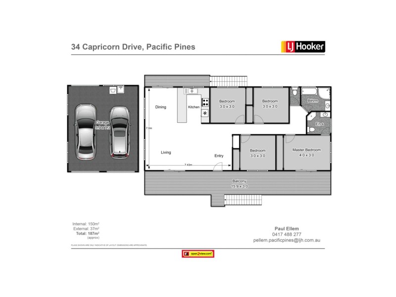 34 Capricorn Drive, Pacific Pines QLD 4211 Floorplan