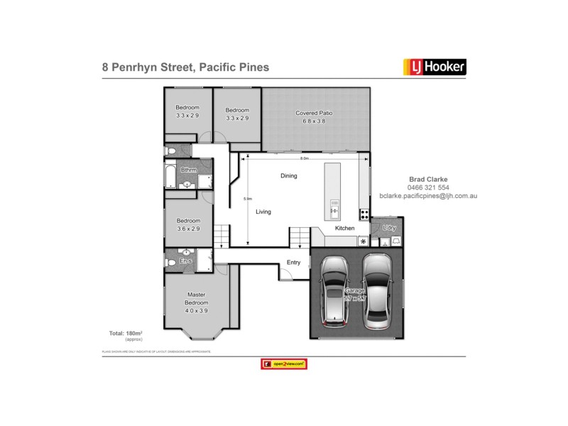 8 Penrhyn Street, Pacific Pines QLD 4211 Floorplan