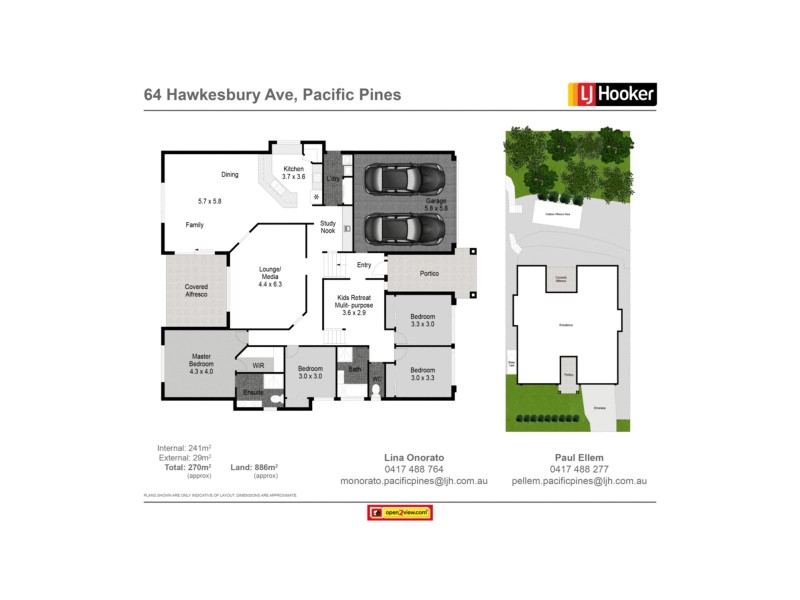 64 Hawkesbury Avenue, Pacific Pines QLD 4211 Floorplan