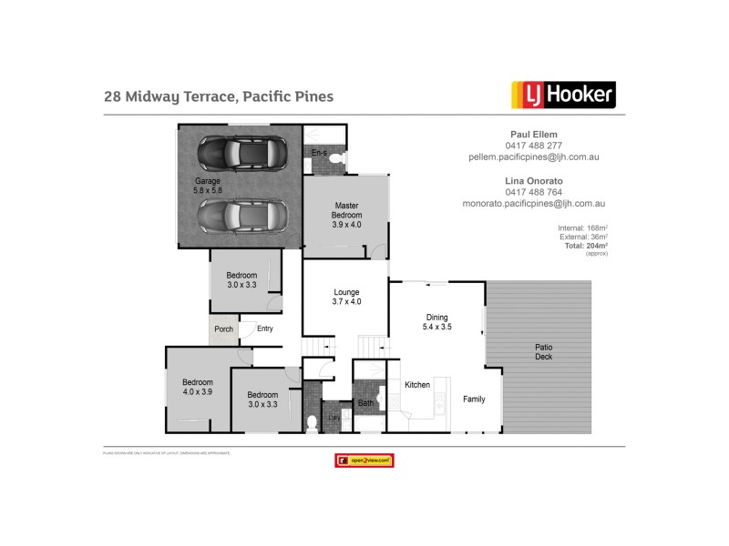 28 Midway Terrace, Pacific Pines QLD 4211 Floorplan