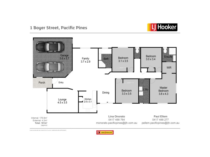 1 Boyer Street, Pacific Pines QLD 4211 Floorplan