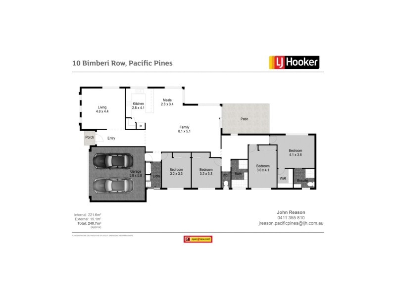 10 Bimberi Row, Pacific Pines QLD 4211 Floorplan