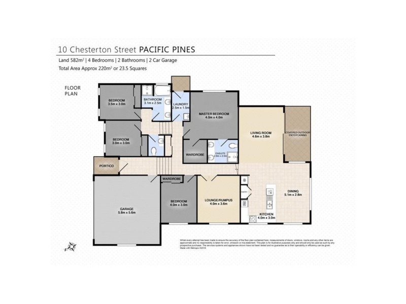 10 Chesterton Street, Pacific Pines QLD 4211 Floorplan