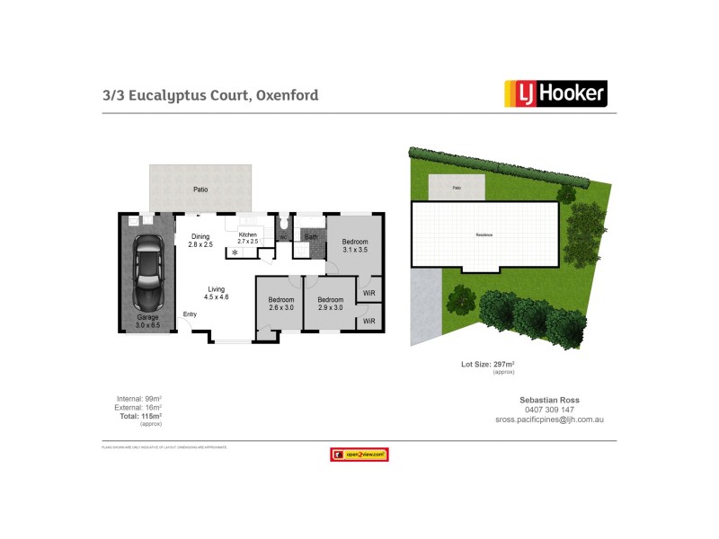3/3 Eucalyptus Court, Oxenford QLD 4210 Floorplan