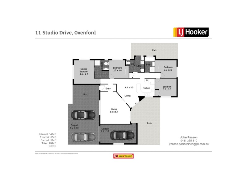 11 Studio Drive, Oxenford QLD 4210 Floorplan