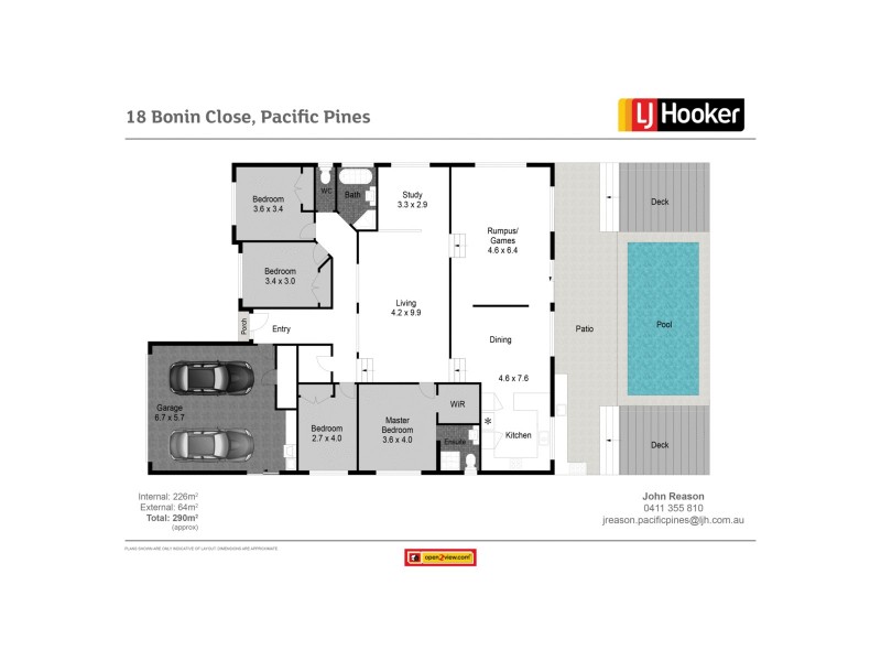 18 Bonin Close, Pacific Pines QLD 4211 Floorplan