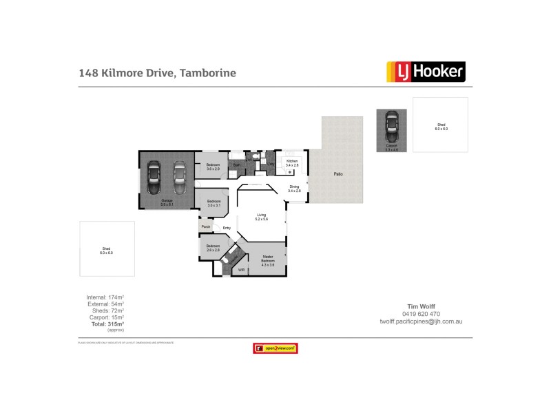 148 Kilmore Drive, Tamborine QLD 4270 Floorplan
