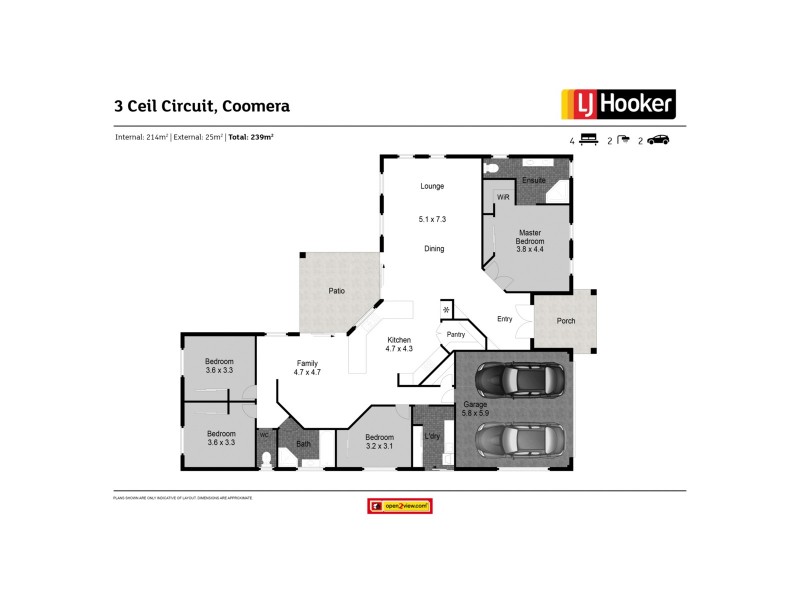 3 Ceil Circuit, Coomera Waters QLD 4209 Floorplan