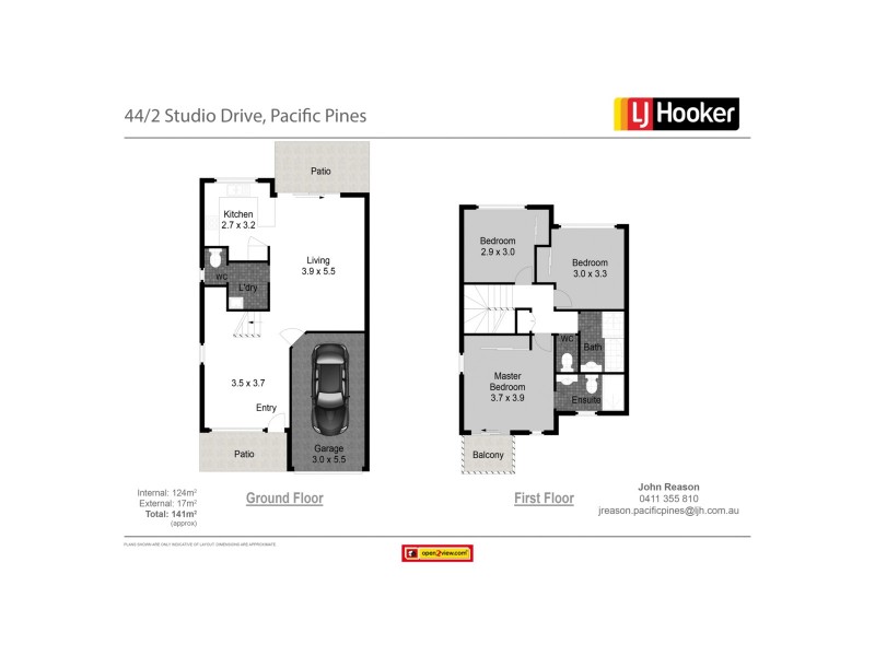 44/2 Studio Drive, Pacific Pines QLD 4211 Floorplan