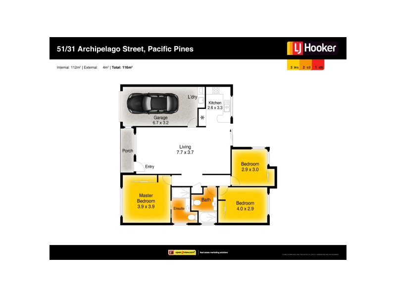 51/31 Archipelago Street, Pacific Pines QLD 4211 Floorplan