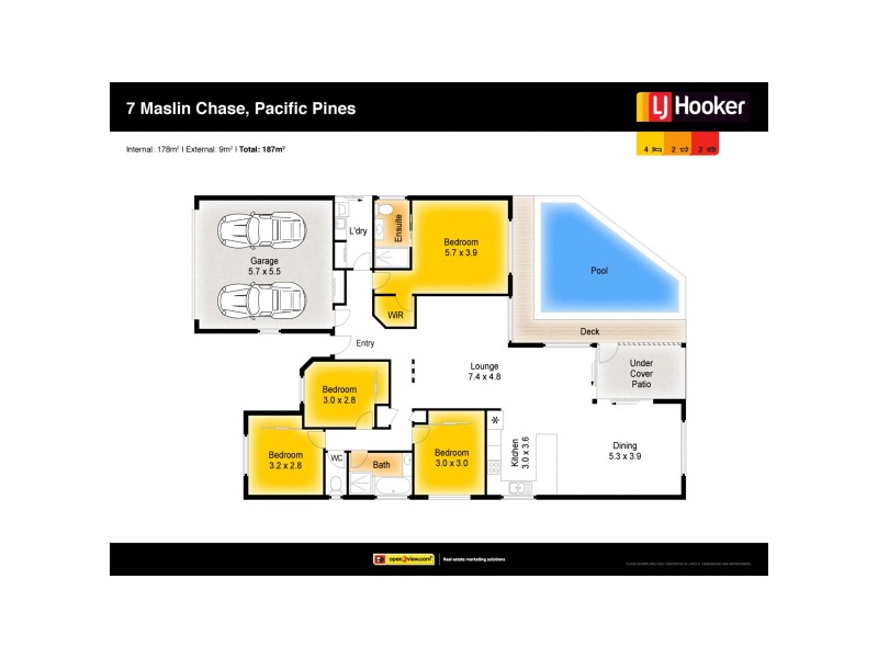 7 Maslin Chase, Pacific Pines QLD 4211 Floorplan