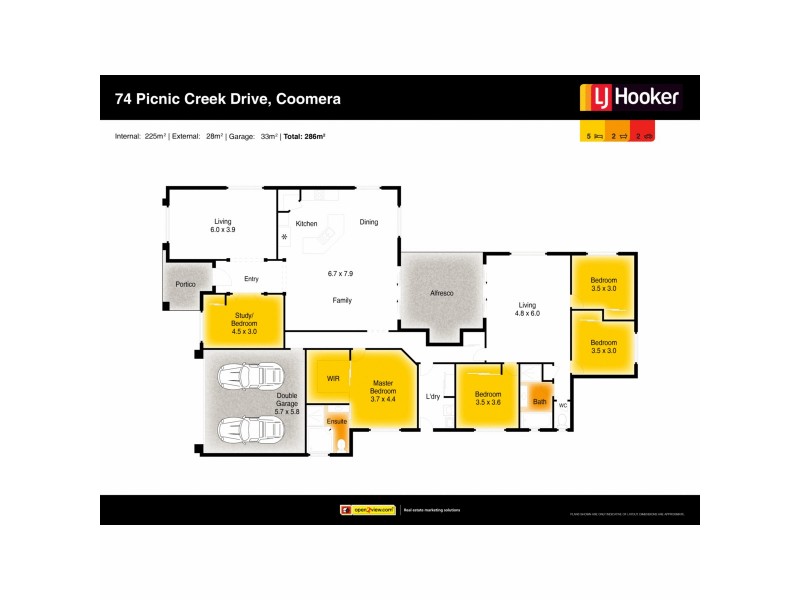 74 Picnic Creek Drive, Coomera QLD 4209 Floorplan