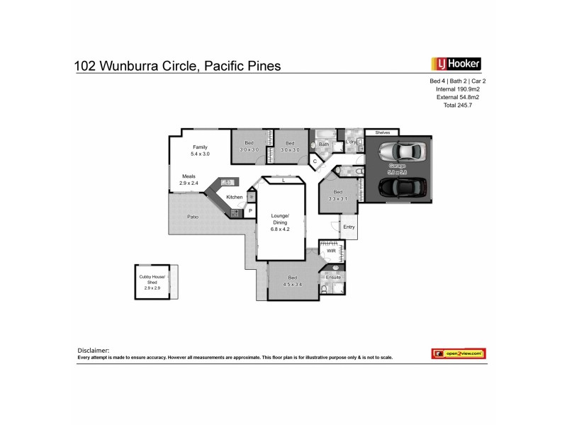 102 Wunburra Circle, Pacific Pines QLD 4211 Floorplan