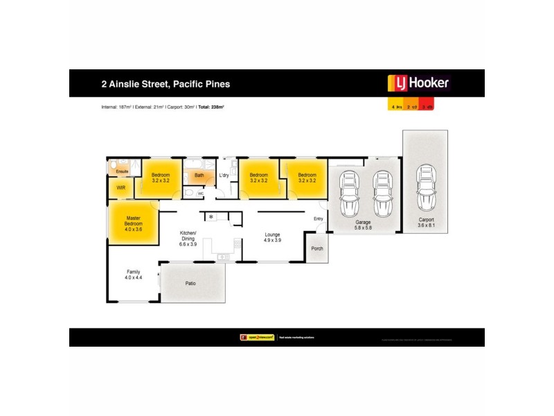2 Ainslie Street, Pacific Pines QLD 4211 Floorplan