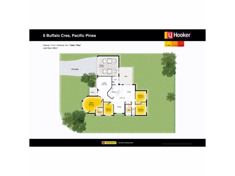 6 Buffalo Crescent, Pacific Pines QLD 4211 Floorplan