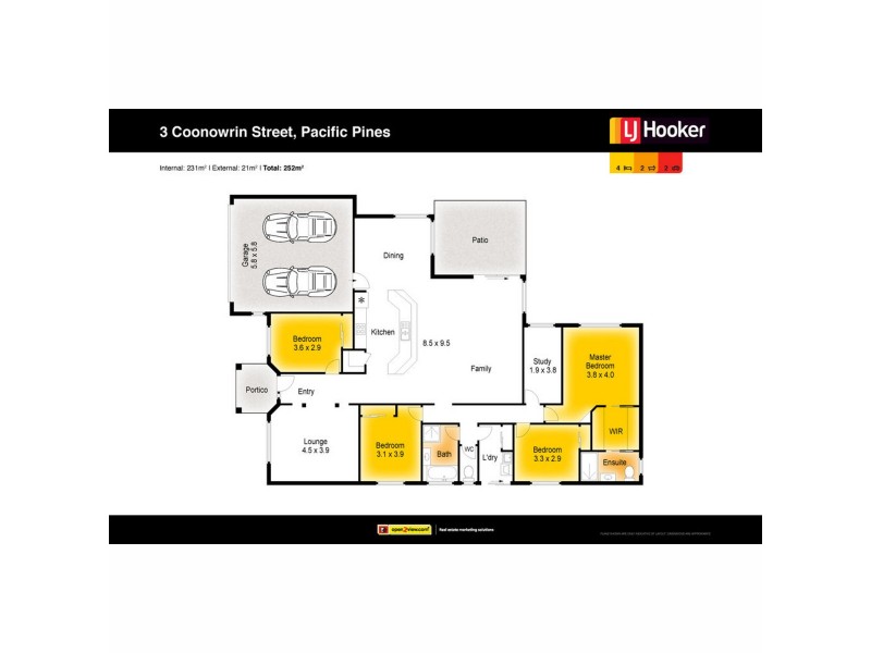 3 Coonowrin Street, Pacific Pines QLD 4211 Floorplan
