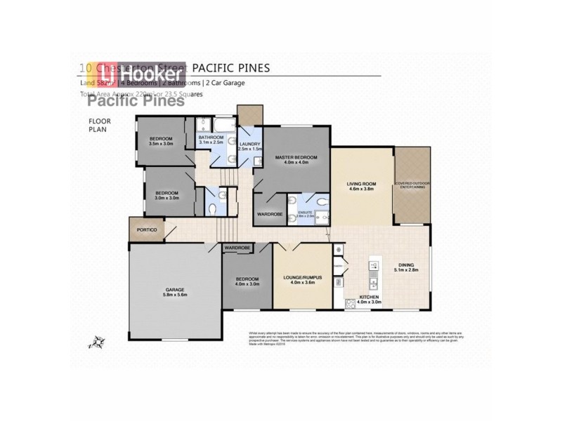 10 Chesterton Street, Pacific Pines QLD 4211 Floorplan