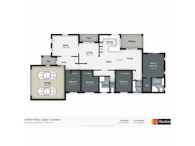 12 Millet Place, Upper Coomera QLD 4209 Floorplan