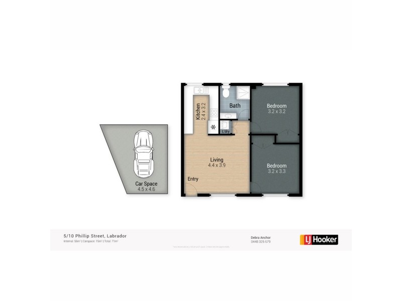 5/10 Phillip Street, Labrador QLD 4215 Floorplan